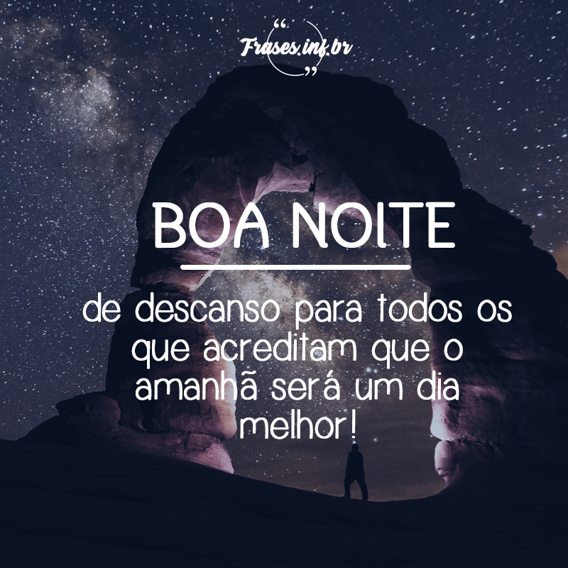 Frase de Boa Noite