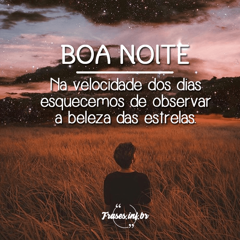 Frase de Boa Noite