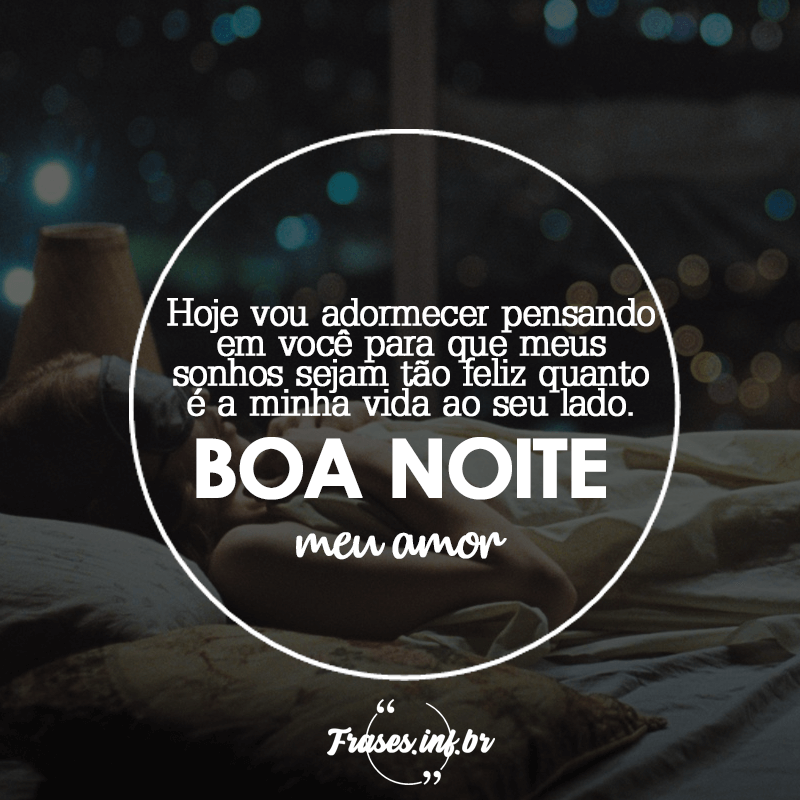 Frase de boa noite amor