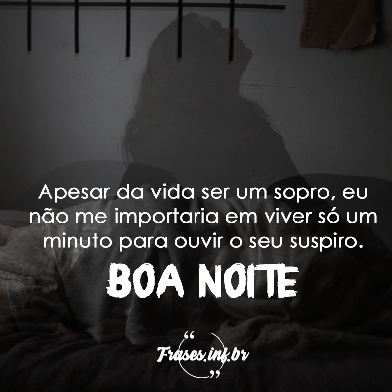 Frase de boa noite para namorado