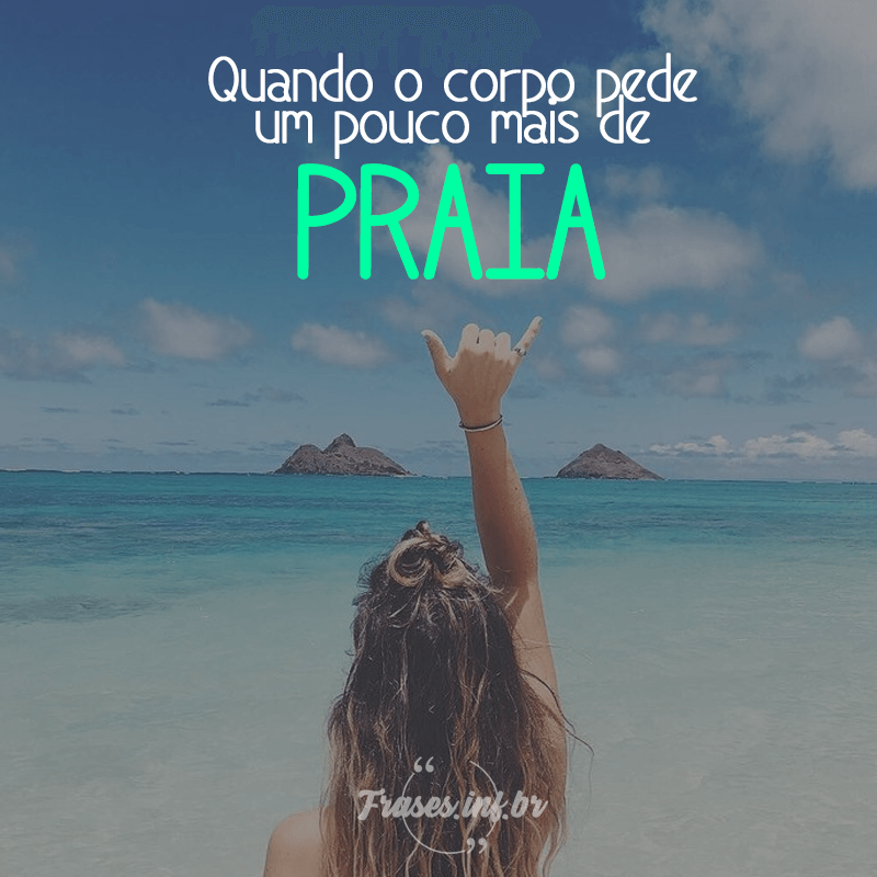 Frase para Foto sozinha na Praia