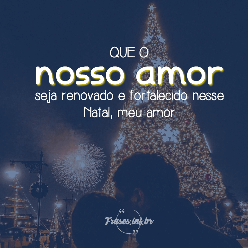 Frase de Natal para Namorado