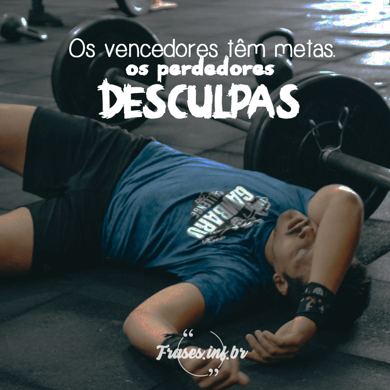 Frase de Motivação para Academia