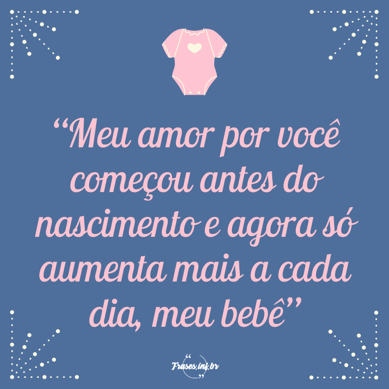 Frases sobre nascimento de bebe 