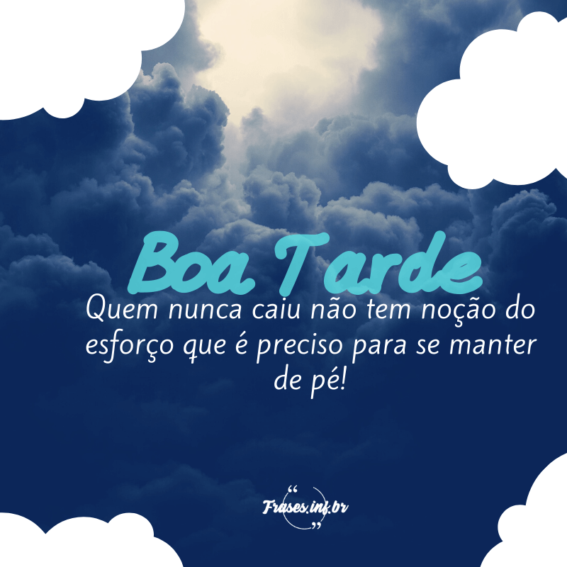 Frase de boa tarde