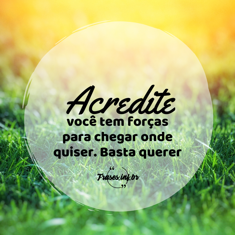 Frase de bom dia e esperança