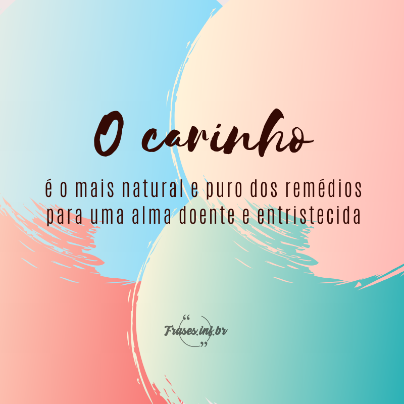 frase de carinho 