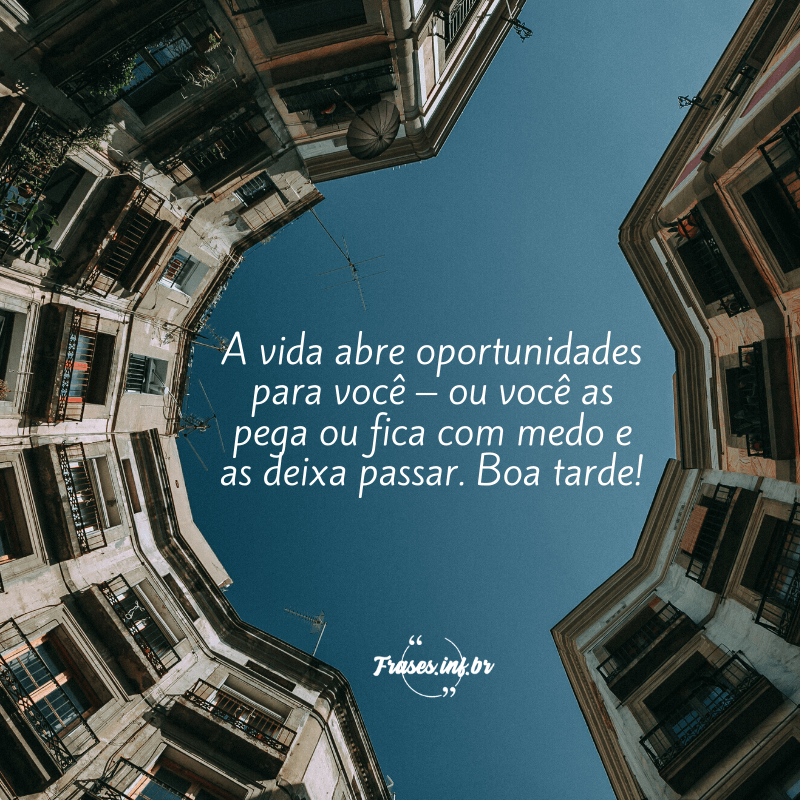 Frase de boa tarde