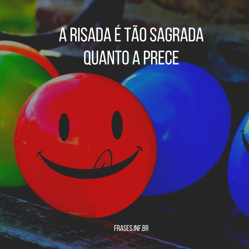 Frase para foto de risada