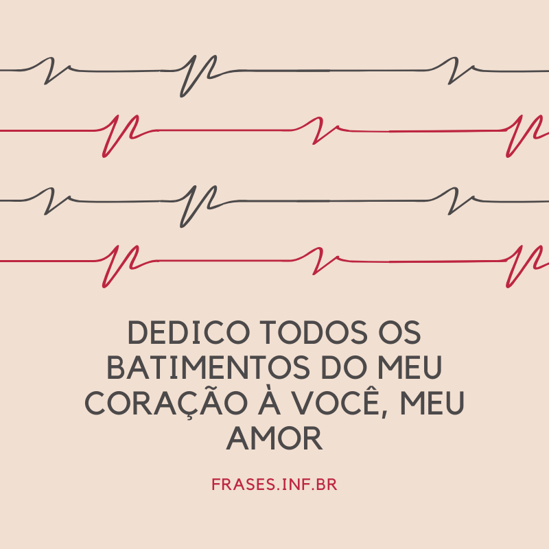 Frase de amor do coração