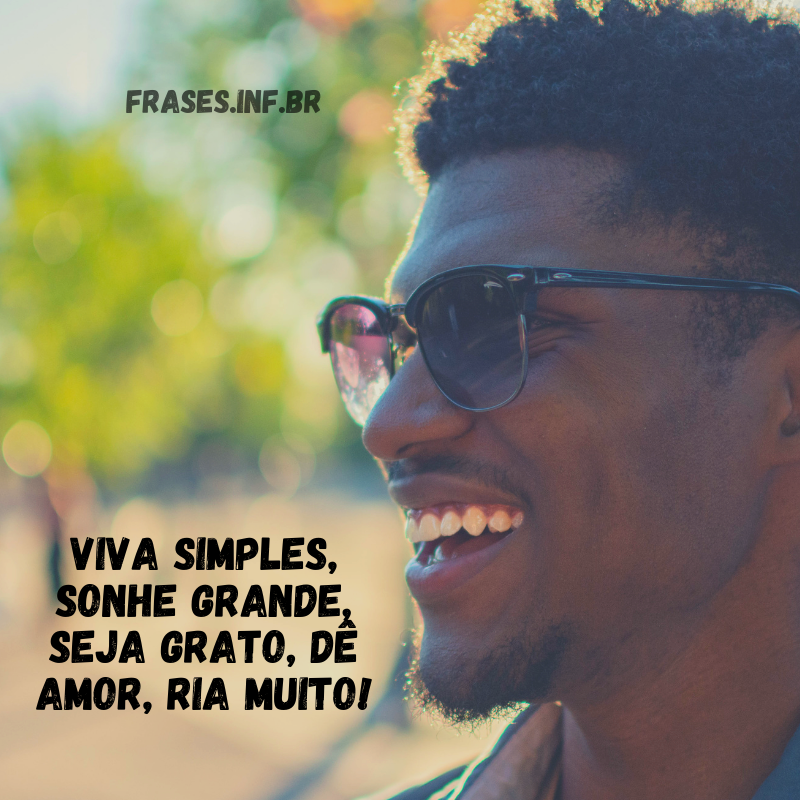 Frase para foto sorrindo