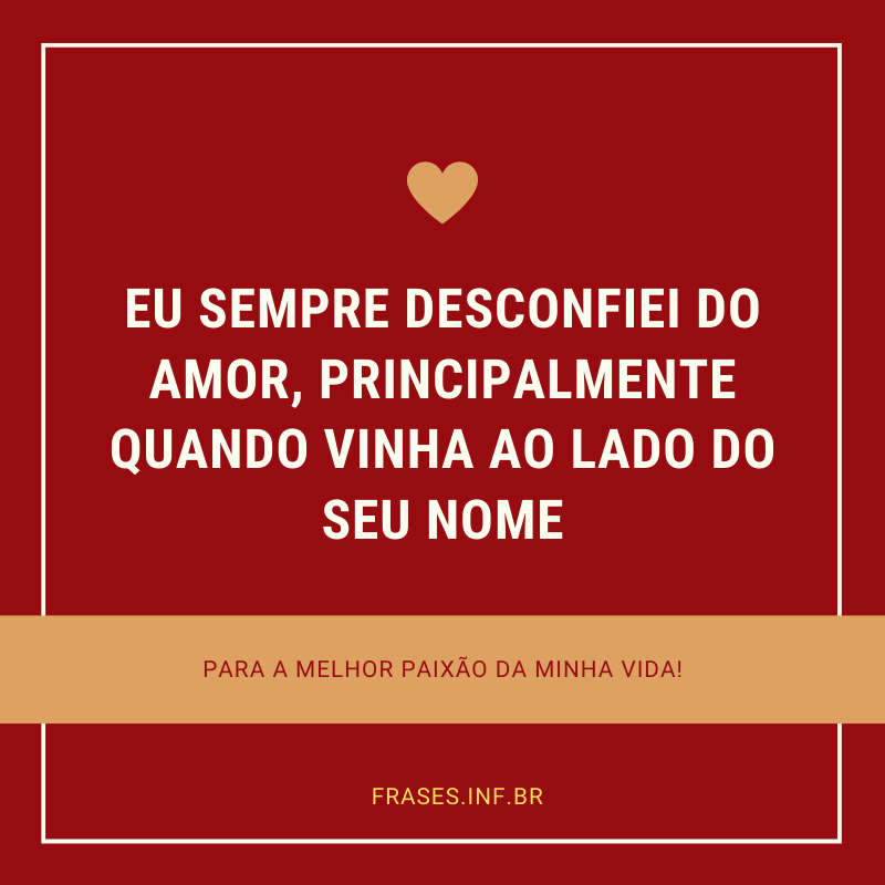 Frase de amor para status do whatsapp