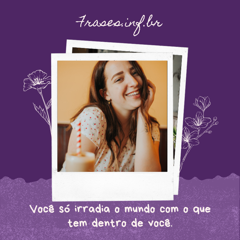 Frase para foto com sorriso