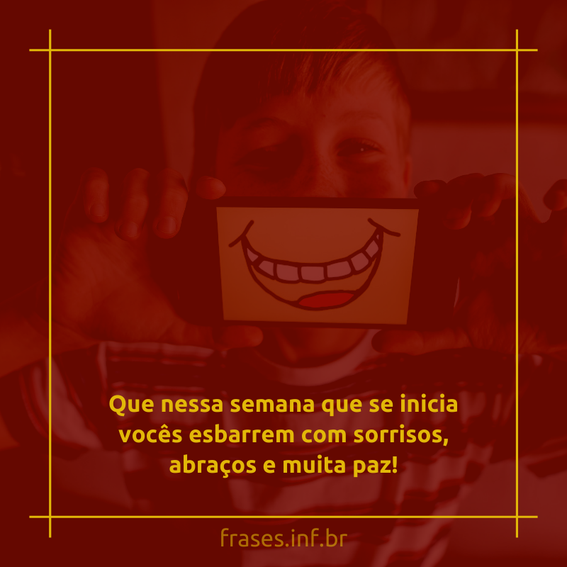 Frase sorridente