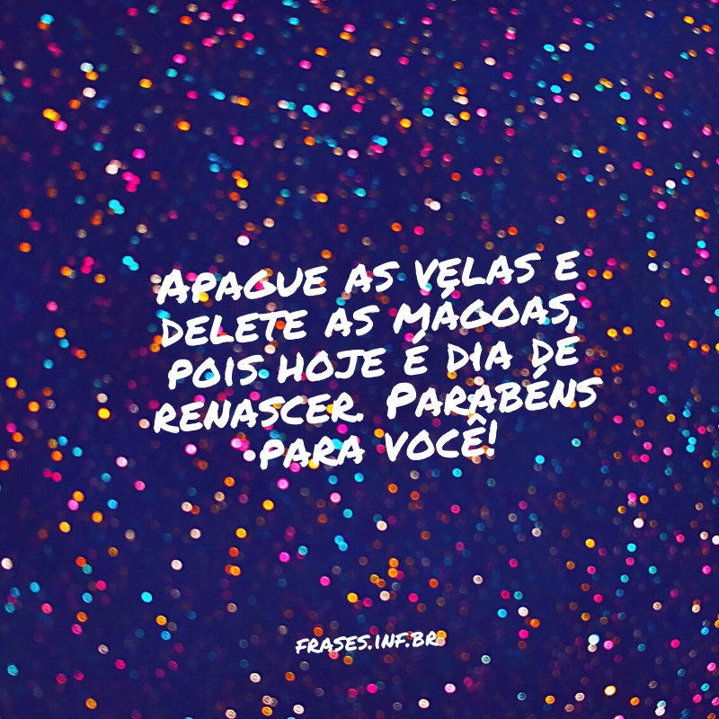 Frase de parabéns feliz aniversário