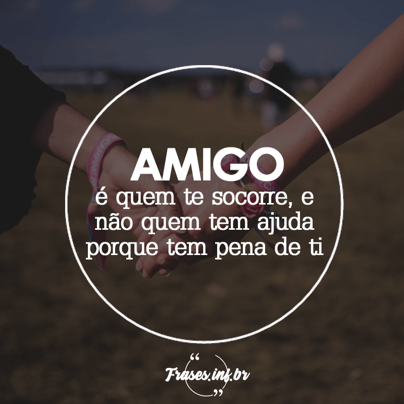 Frase de amizade falsa