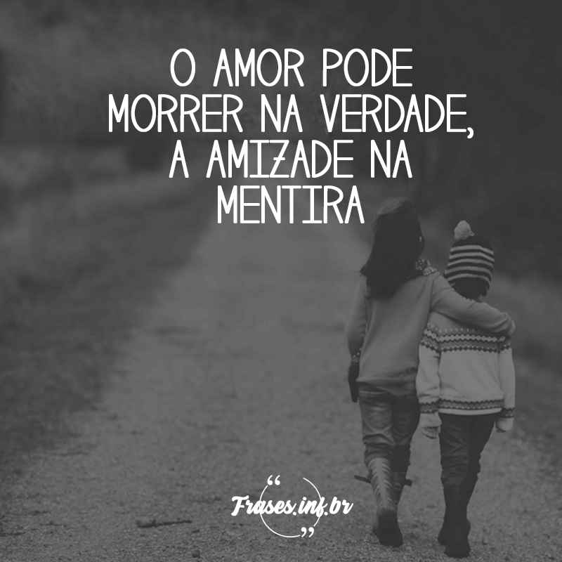 Frase de amizade falsa