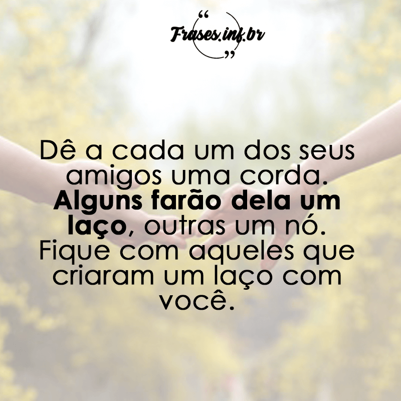 Frase de amizade falsa