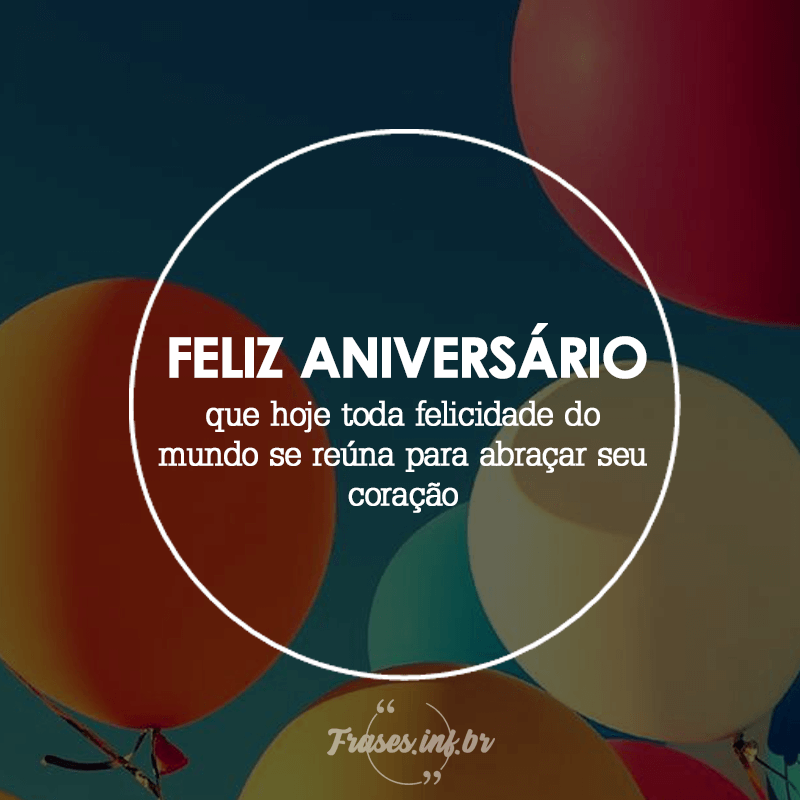 Frase de Feliz Aniversário