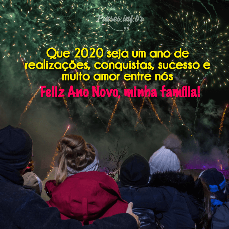mensagem de feliz ano novo família